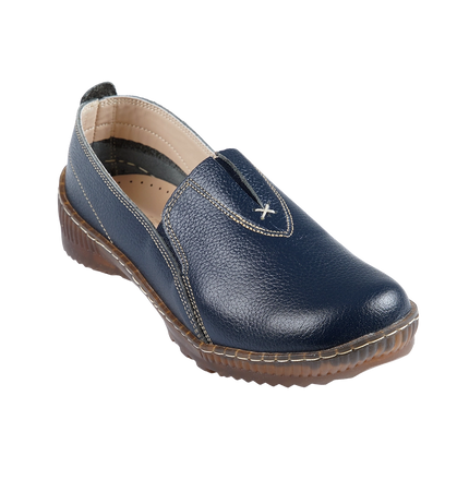 1012 Women Genuine Leather Orthopedic Shoes – Comfortable Wide Fit Walking Shoes