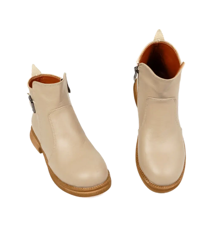 كود ٥٣٧ حذاء هاف بوت من الجلد الطبيعي