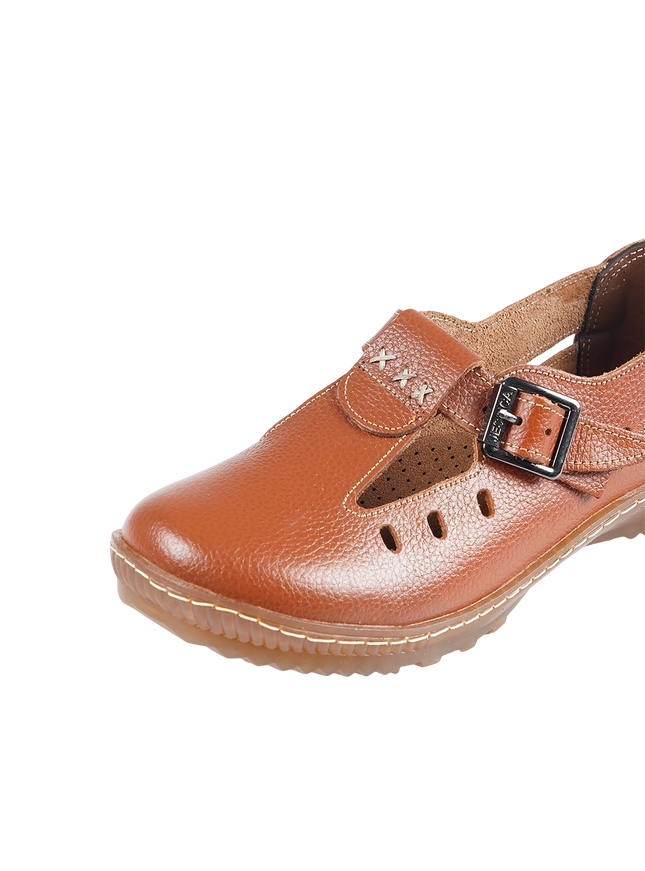 1006 Women Genuine Leather Orthopedic Shoes – Comfortable Wide Fit Walking Shoes