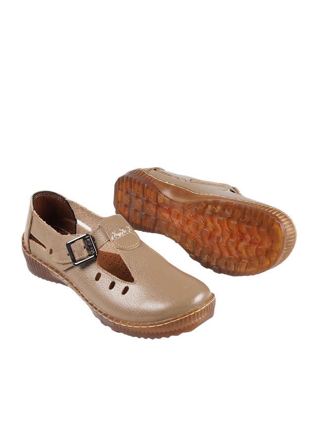 1006 Women Genuine Leather Orthopedic Shoes – Comfortable Wide Fit Walking Shoes