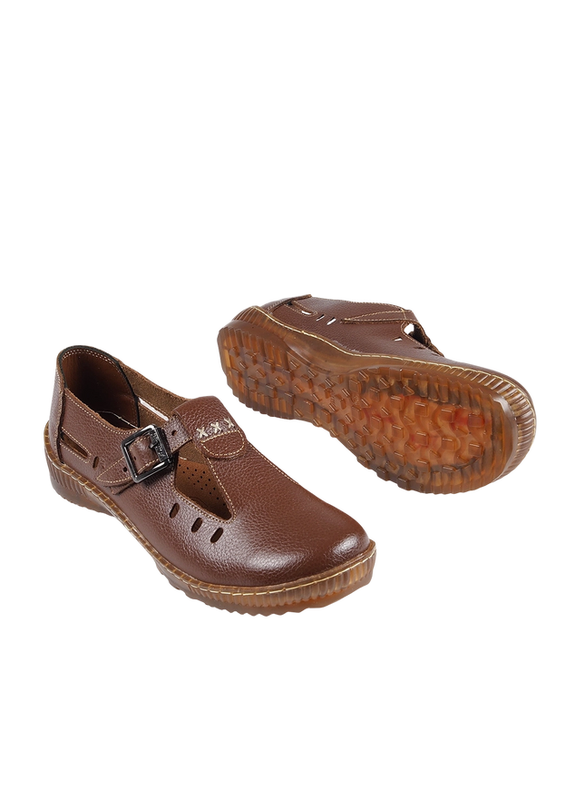 1006 Women Genuine Leather Orthopedic Shoes – Comfortable Wide Fit Walking Shoes