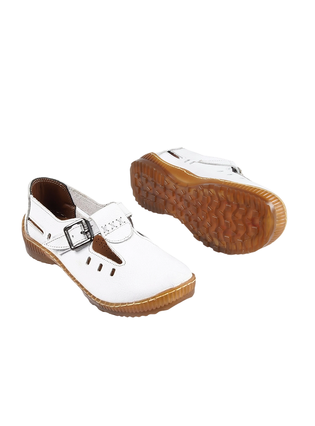 1006 Women Genuine Leather Orthopedic Shoes – Comfortable Wide Fit Walking Shoes