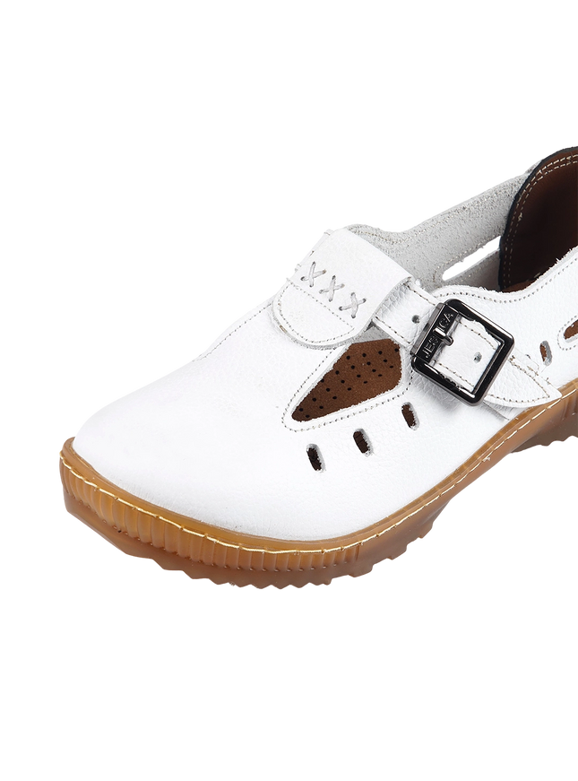 1006 Women Genuine Leather Orthopedic Shoes – Comfortable Wide Fit Walking Shoes