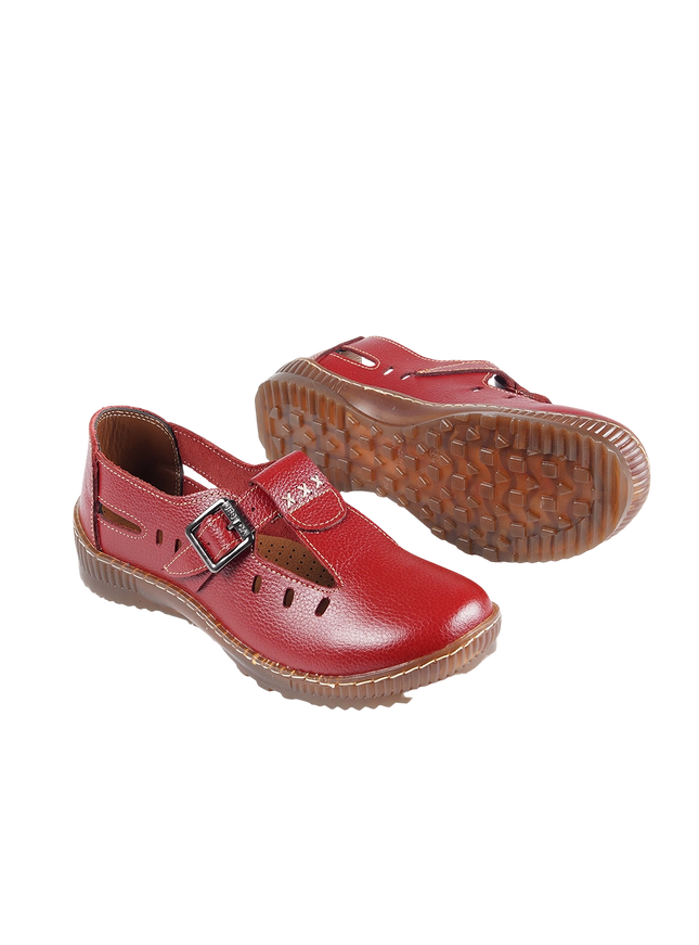 1006 Women Genuine Leather Orthopedic Shoes – Comfortable Wide Fit Walking Shoes