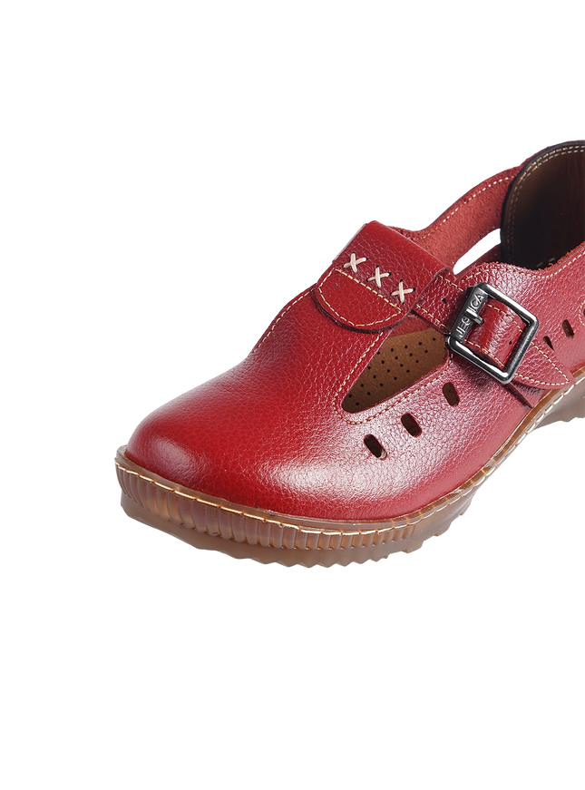 1006 Women Genuine Leather Orthopedic Shoes – Comfortable Wide Fit Walking Shoes