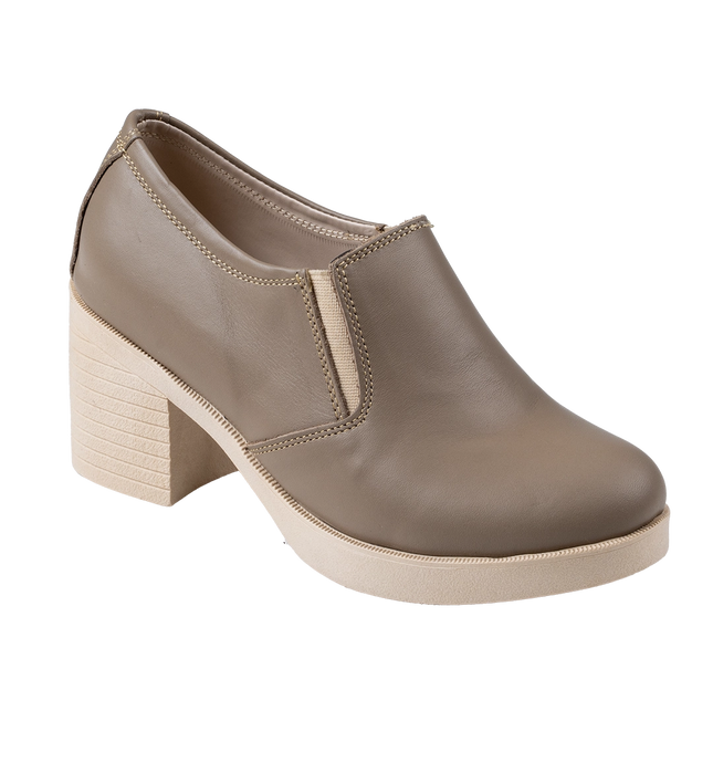 شوز حريمي جلد طبيعي مريح للمشي موديل 307 – حذاء يومي 