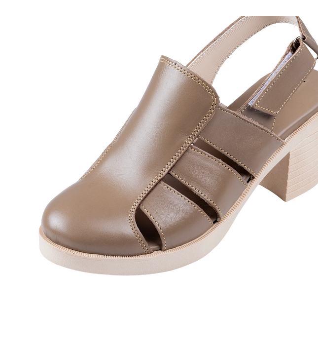 شوز حريمي جلد طبيعي مريح للمشي موديل 310 – حذاء يومي