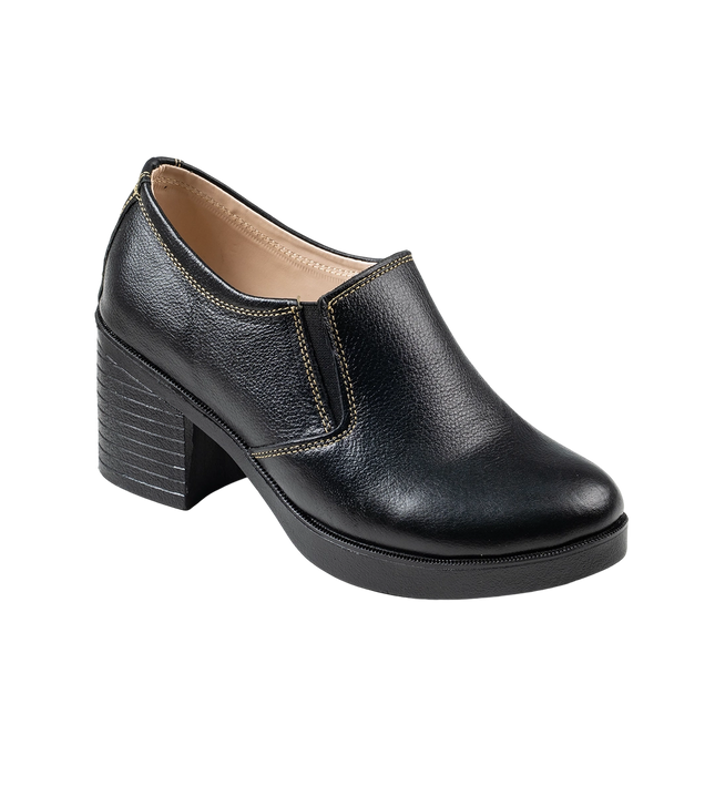 شوز حريمي جلد طبيعي مريح للمشي موديل 307 – حذاء يومي 