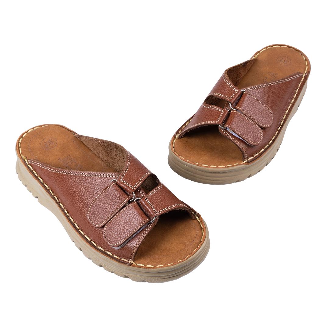213 Women Genuine Leather Medical Clogs – Comfortable Orthopedic Walking Shoes
