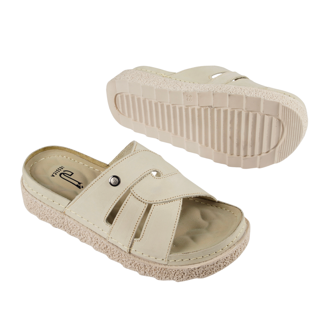 Z25 Women Comfortable Sabot – Genuine Suede Leather Walking Shoes