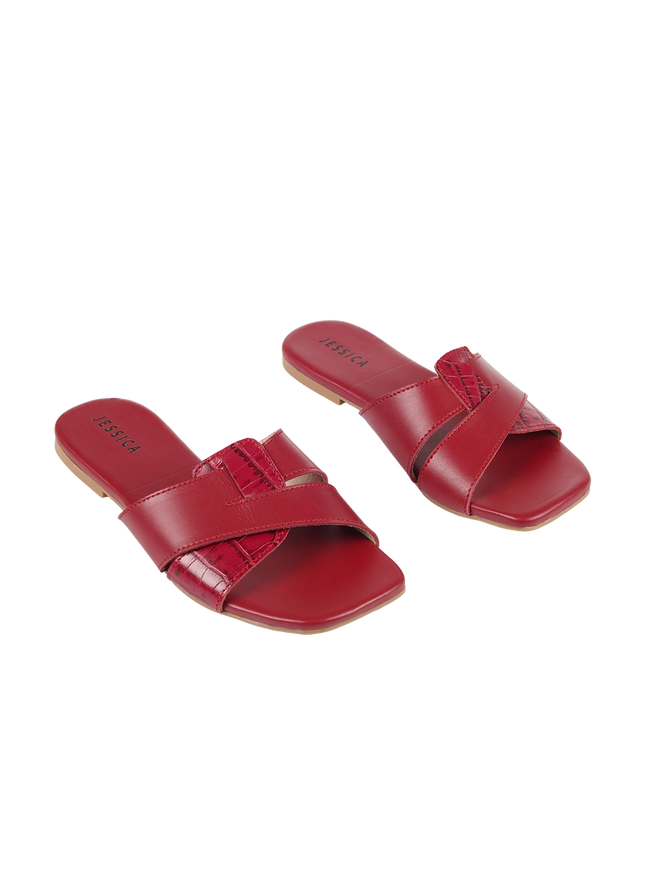 Jessica 9013 Women's Genuine Leather Clogs – Comfortable Walking Clogs with 1 cm Heel