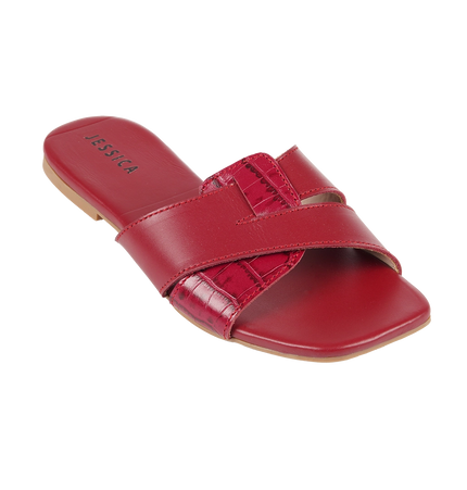 Jessica 9013 Women's Genuine Leather Clogs – Comfortable Walking Clogs with 1 cm Heel