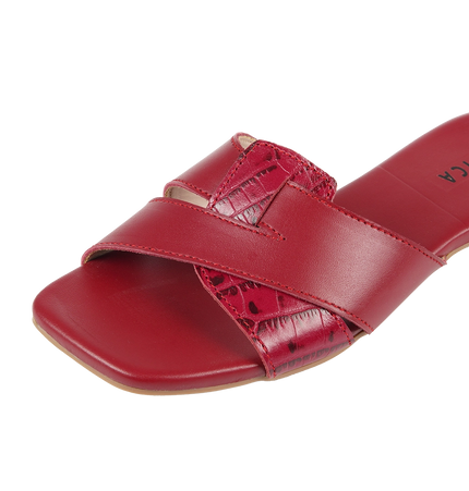 Jessica 9013 Women's Genuine Leather Clogs – Comfortable Walking Clogs with 1 cm Heel