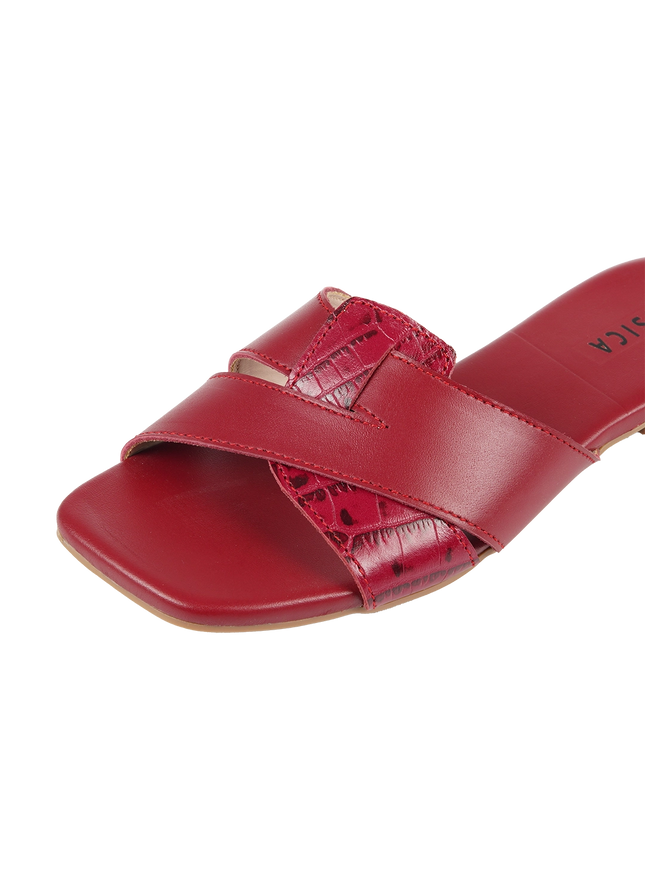 Jessica 9013 Women's Genuine Leather Clogs – Comfortable Walking Clogs with 1 cm Heel