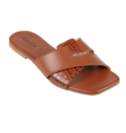 Jessica 9013 Women's Genuine Leather Clogs – Comfortable Walking Clogs with 1 cm Heel
