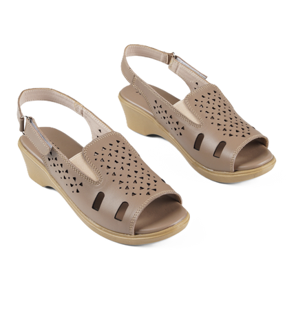 Jessica 9022 Women's Genuine Leather Sandals – Comfortable 3 cm Heel Walking Sandals