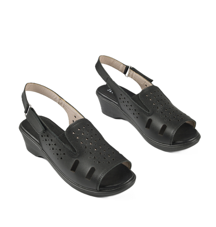Jessica 9022 Women's Genuine Leather Sandals – Comfortable 3 cm Heel Walking Sandals