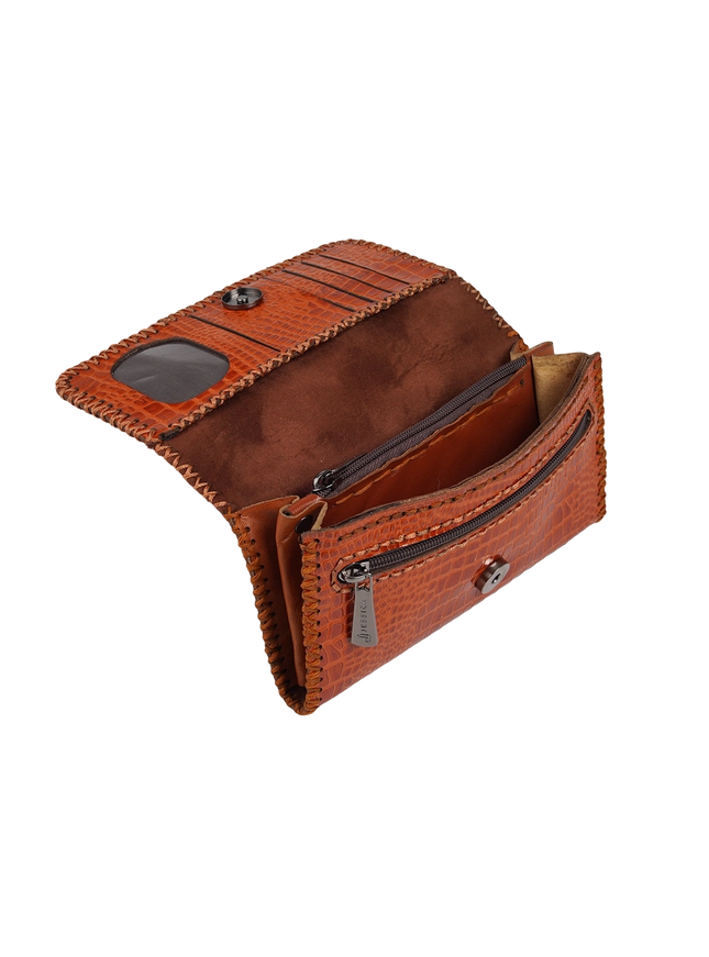 F3 Women Wallet – Large Genuine Leather Snap Wallet