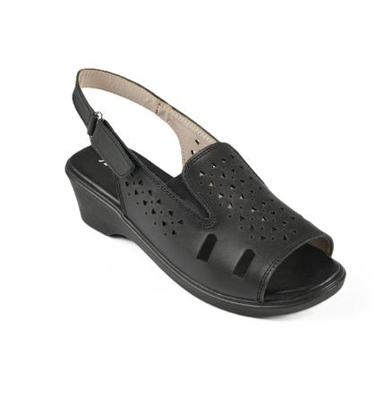 Jessica 9022 Women's Genuine Leather Sandals – Comfortable 3 cm Heel Walking Sandals