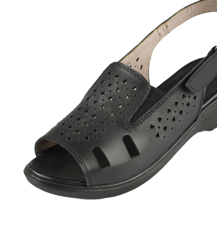 Jessica 9022 Women's Genuine Leather Sandals – Comfortable 3 cm Heel Walking Sandals