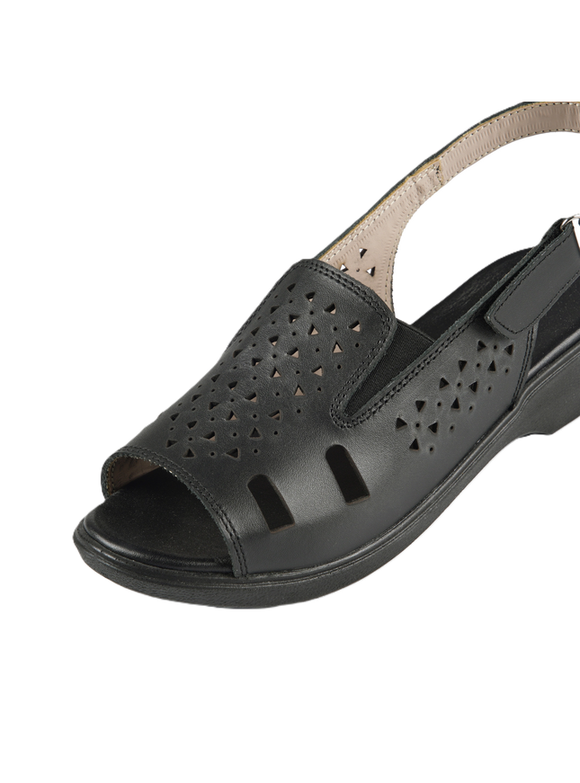 9022 Women's Genuine Leather Sandals – Comfortable 3 cm Heel Walking Sandals