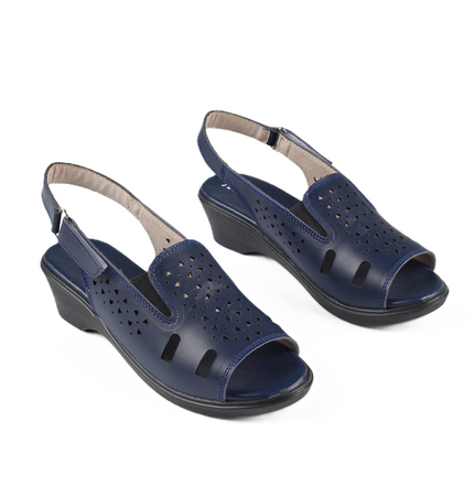 Jessica 9022 Women's Genuine Leather Sandals – Comfortable 3 cm Heel Walking Sandals