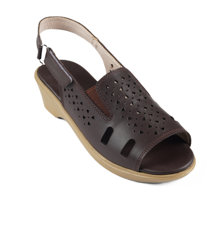 Jessica 9022 Women's Genuine Leather Sandals – Comfortable 3 cm Heel Walking Sandals