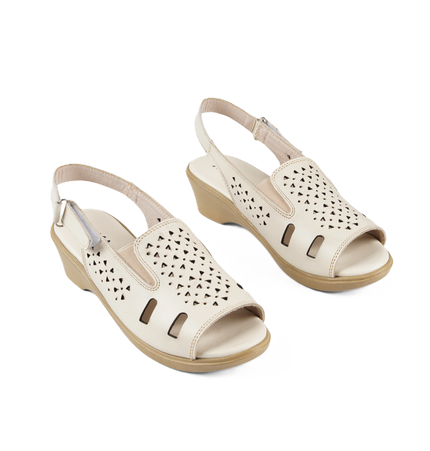 Jessica 9022 Women's Genuine Leather Sandals – Comfortable 3 cm Heel Walking Sandals