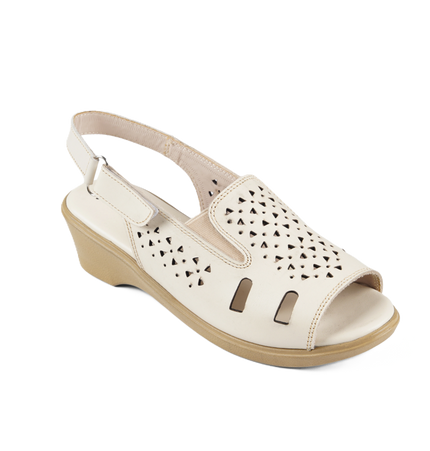 Jessica 9022 Women's Genuine Leather Sandals – Comfortable 3 cm Heel Walking Sandals
