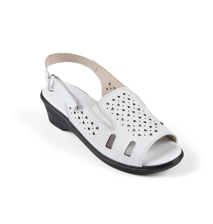 Jessica 9022 Women's Genuine Leather Sandals – Comfortable 3 cm Heel Walking Sandals