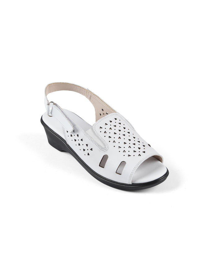 9022 Women's Genuine Leather Sandals – Comfortable 3 cm Heel Walking Sandals