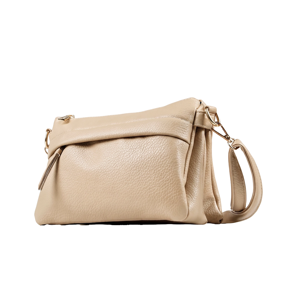 Jessica S101 Women's Crossbody Bag – Practical Medium Leather Bag