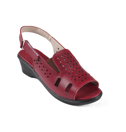 Jessica 9022 Women's Genuine Leather Sandals – Comfortable 3 cm Heel Walking Sandals