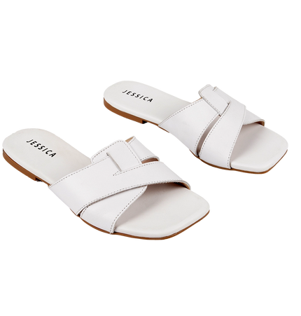 Jessica 9013 Women's Genuine Leather Clogs – Comfortable Walking Clogs with 1 cm Heel