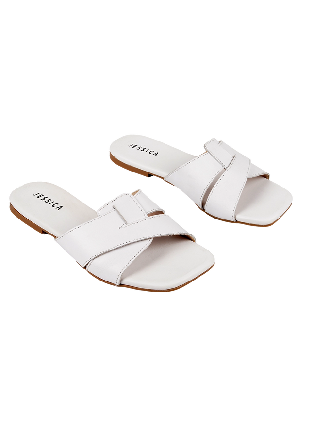 Jessica 9013 Women's Genuine Leather Clogs – Comfortable Walking Clogs with 1 cm Heel