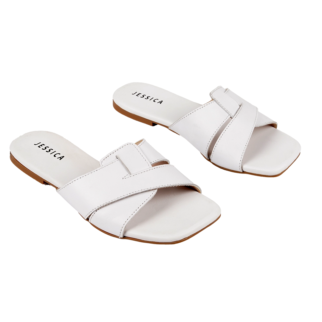 Jessica 9013 Women's Genuine Leather Clogs – Comfortable Walking Clogs with 1 cm Heel