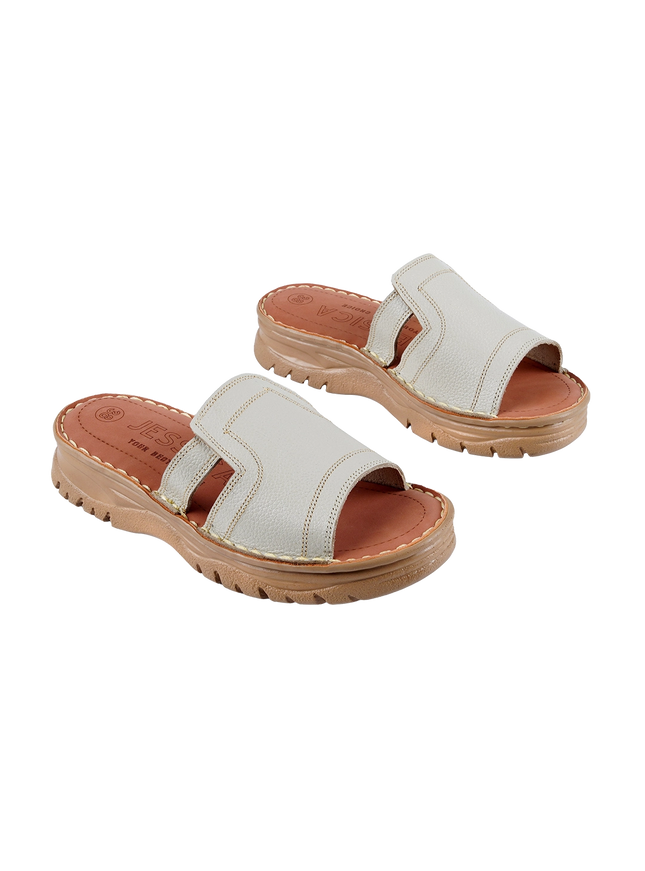 208 Women Genuine Leather Medical Clogs – Comfortable Orthopedic Walking Shoes