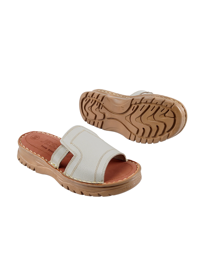 208 Women Genuine Leather Medical Clogs – Comfortable Orthopedic Walking Shoes