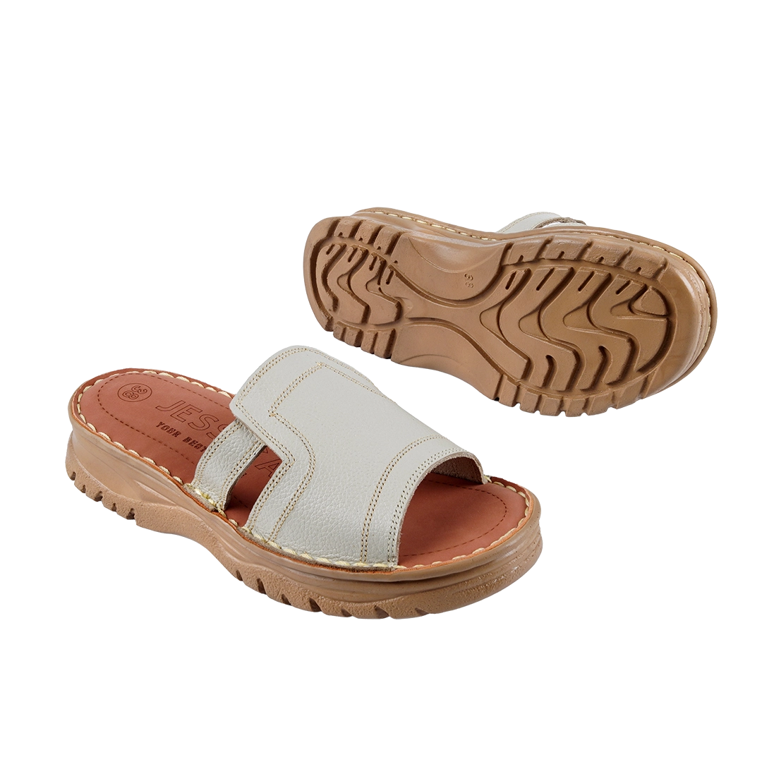 208 Women Genuine Leather Medical Clogs – Comfortable Orthopedic Walking Shoes