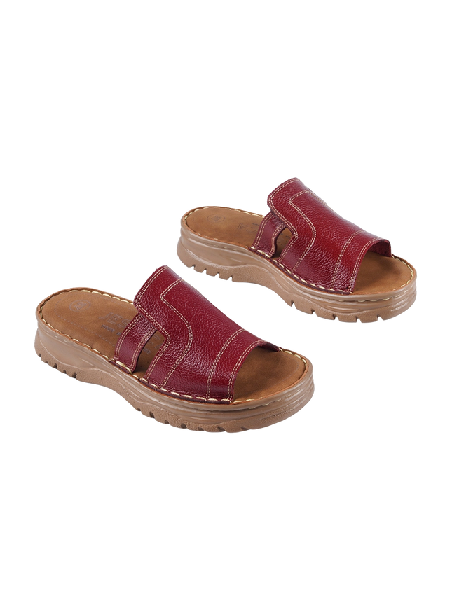 208 Women Genuine Leather Medical Clogs – Comfortable Orthopedic Walking Shoes