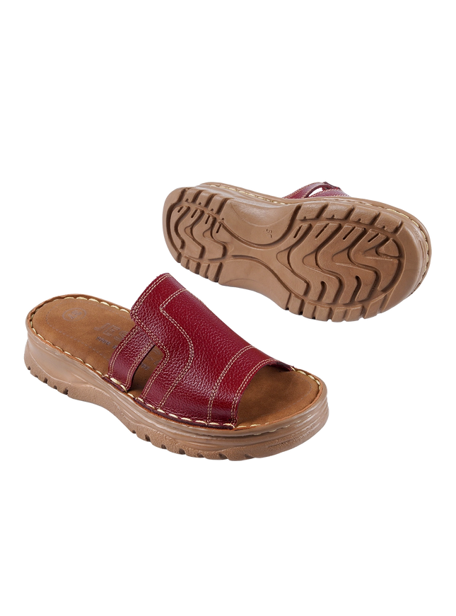 208 Women Genuine Leather Medical Clogs – Comfortable Orthopedic Walking Shoes