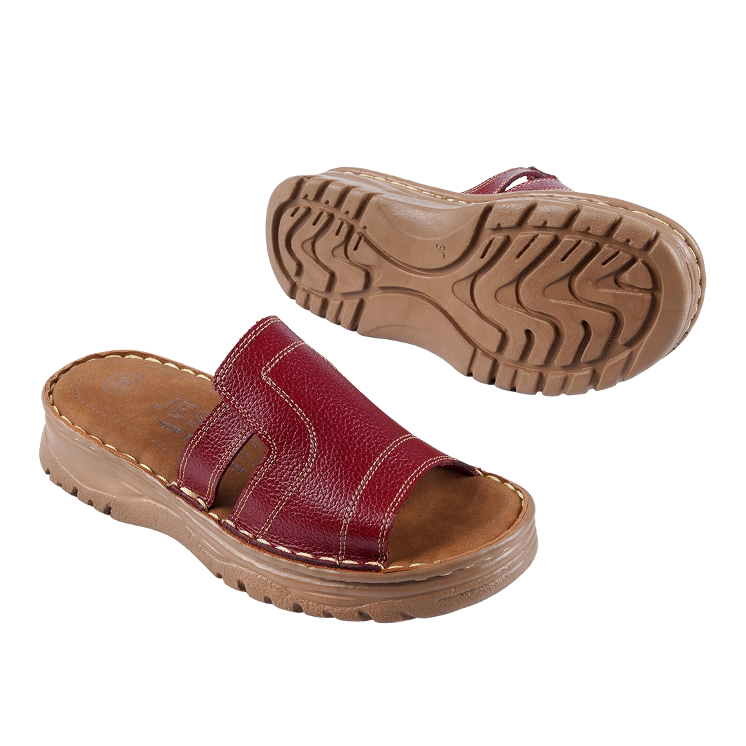 208 Women Genuine Leather Medical Clogs – Comfortable Orthopedic Walking Shoes