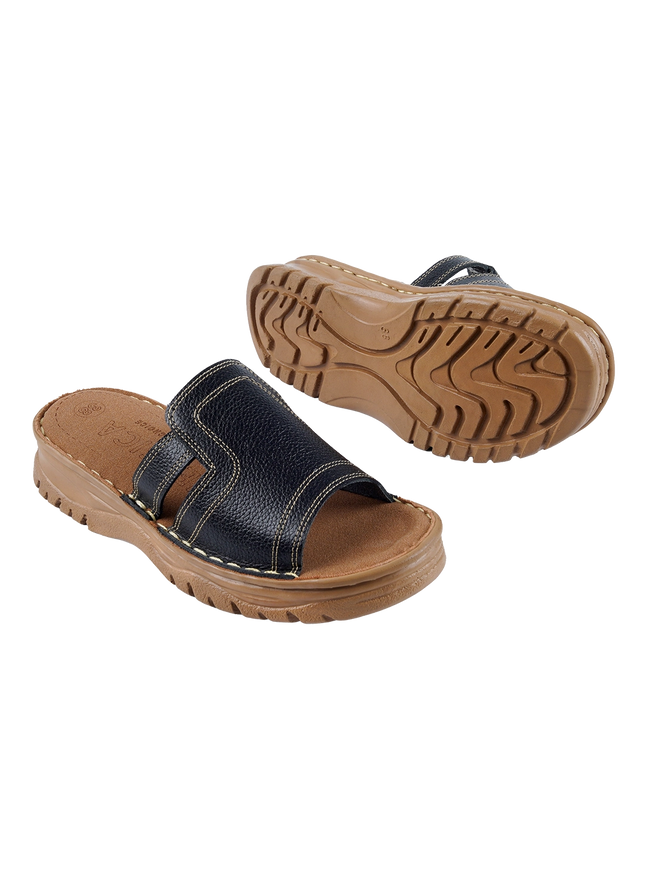 208 Women Genuine Leather Medical Clogs – Comfortable Orthopedic Walking Shoes