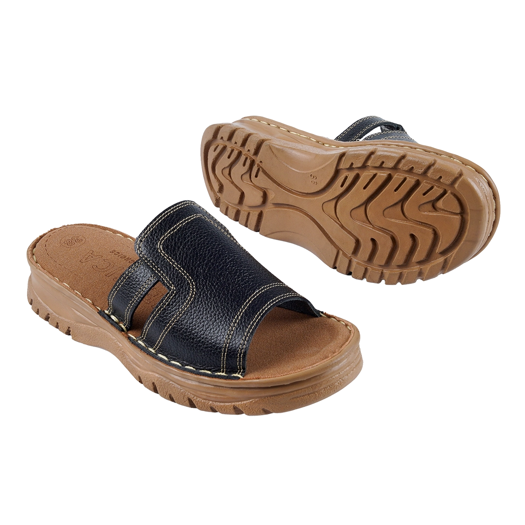 208 Women Genuine Leather Medical Clogs – Comfortable Orthopedic Walking Shoes