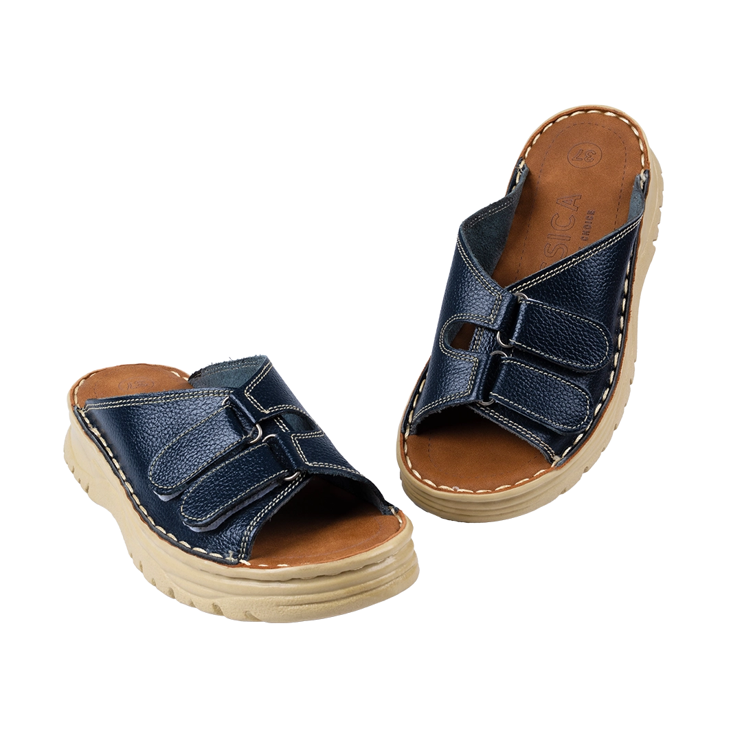 213 Women Genuine Leather Medical Clogs – Comfortable Orthopedic Walking Shoes