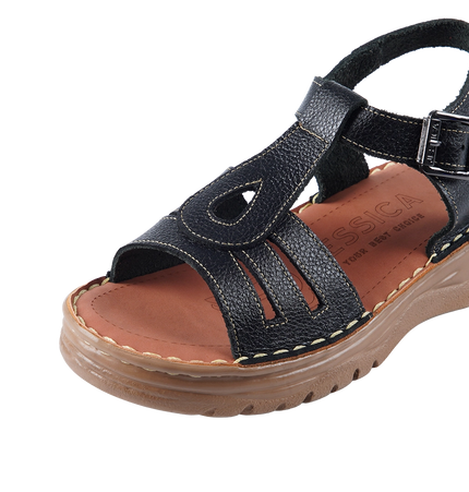 218 Women Genuine Leather Medical Clogs – Comfortable Orthopedic Walking Shoes