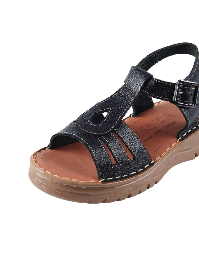 218 Women Genuine Leather Medical Clogs – Comfortable Orthopedic Walking Shoes