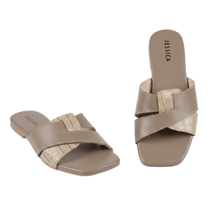 Jessica 9013 Women's Genuine Leather Clogs – Comfortable Walking Clogs with 1 cm Heel