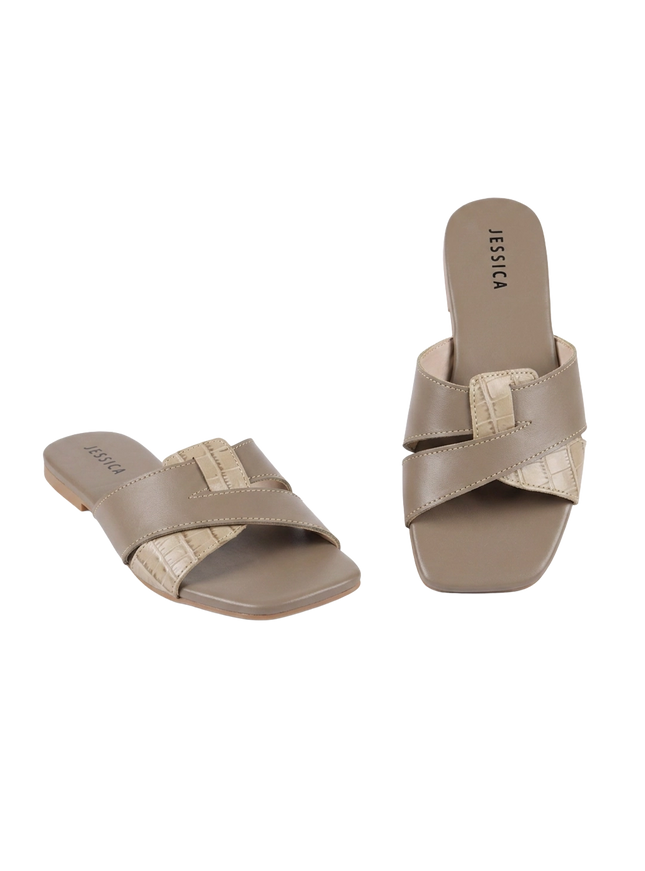 Jessica 9013 Women's Genuine Leather Clogs – Comfortable Walking Clogs with 1 cm Heel