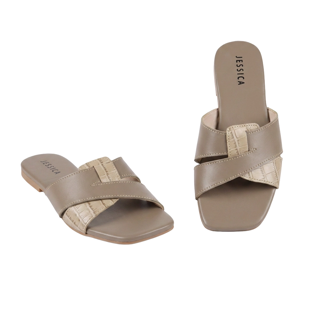 Jessica 9013 Women's Genuine Leather Clogs – Comfortable Walking Clogs with 1 cm Heel